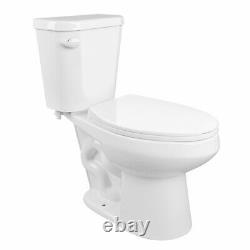 1.6GPF Single Flush 2Piece Elongated/Round ADA Height Toilet with Soft Closed Seat