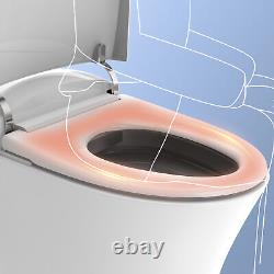 1-Piece Smart Toilet Elongated Auto Flush Toilets With Heated Seat Adjustable Temp