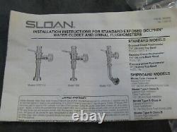 2 Sloan 3057050 DOLPHIN Chrome Single Flush Water Closet Flushometer New Other