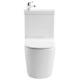 2 In1 Combi Duo Cloakroom Toilet With Cistern Sink+basin+tap Space Saving Wc Uk