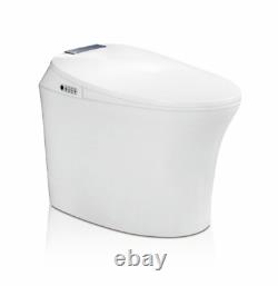8002A Smart Automatic Toilet with Modern Functions and Bidet White