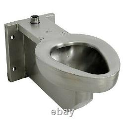 ACORN Toilet Off Floor Front Mount Wall Mount Satin Stainless Steel, R2105-T-1