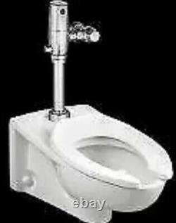 AMERICAN STANDARD 2257101.020 Elongated Wall Mount Toilet Bowl 1.1 to 1.6 gpf
