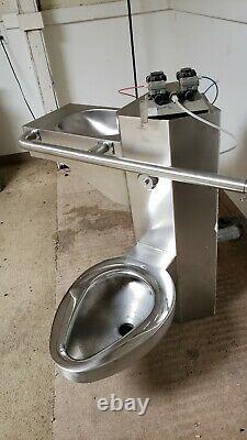 Acorn Engineering ADA StainlessSteel Lavatory/Toilet (Angle Rightwithfaucet valve)