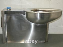 Acorn Floor Mounted Stainless Steel Toilet R2115-T-2, Elongated, Penal Prison