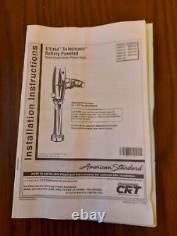 American Standard 6065721.002 Selectronic Dual Flush Toilet FV, DC 11-½ R-I