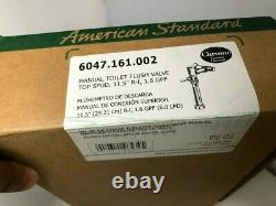 American Standard Exposed Manual Top Spud Toilet Flush Valve 1.6 GPF in Polished