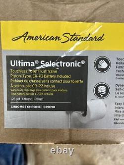 American Standard Ultima Selectronic FloWise Toilet Flushometer Flush Valve in P