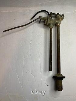 Antique RARE Heavy Duty Galvanized Steel Toilet Flush Pipes & Valve