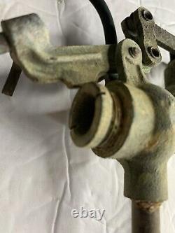 Antique RARE Heavy Duty Galvanized Steel Toilet Flush Pipes & Valve