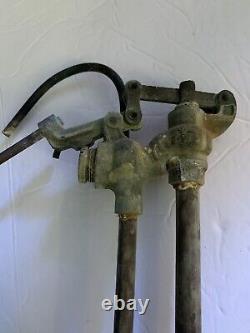 Antique RARE Heavy Duty Galvanized Steel Toilet Flush Pipes & Valve