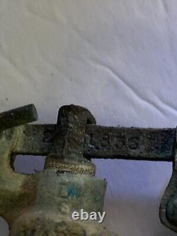 Antique RARE Heavy Duty Galvanized Steel Toilet Flush Pipes & Valve