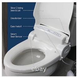 Bio Bidet by Bemis BB-1000W Supreme Warm Water Bidet Toilet Seat, Round, White