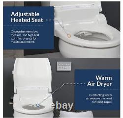 Bio Bidet by Bemis BB-1000W Supreme Warm Water Bidet Toilet Seat, Round, White