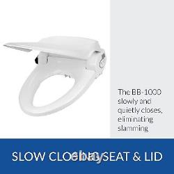 BioBidet BB-1000 Supreme Elongated Bidet Toilet Seat White with remote