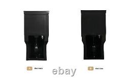 Black Toilet Modern One Piece Dual Flush Black Gloss Finish- Lazio