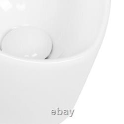 Ceramic Urinal White Universal Wall Mounted Funnel Toilet with Flush Valve