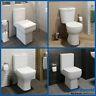 Close Coupled Bathroom Toilet Modern White Square Ceramic Soft Close Seat Wc Pan