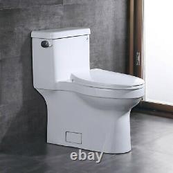 Comfort Height 1.28 GPF One Piece Elongated Toilet with Left-Hand Trip Lever