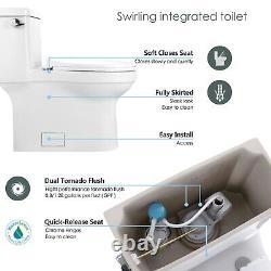 Comfort Height 1.28 GPF One Piece Elongated Toilet with Left-Hand Trip Lever