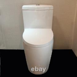 Comfort Height Dual Flush One Piece Toilet ADA Compliant Ceramic White-WinZo