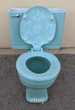 Crane 1950s Vintage Green (Jade) Oxford Toilet No Lid #5100