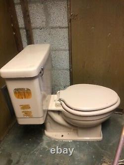 Crane Porcelain Vintage Drexel Toilet & Criterion Sink 1950s
