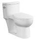 Deville 42293d Dual Flush Elongated One Piece Toilet With Soft Seat, Comfort Height