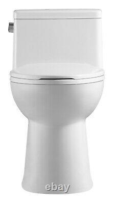 DeVille 449S ADA Elongated One Piece Toilet with Soft Close Seat, Comfort Height