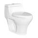 Deville3246d Dual Flush One Piece Toilet With Soft Close Seat, Elongated, White
