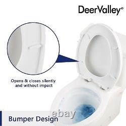 DeerValley 1-Piece Toilet Single Flush ADA Height Elongated Left-Hand Trip Lever