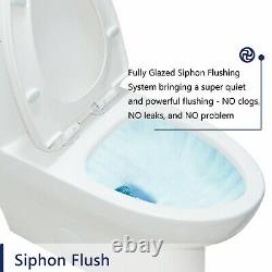 DeerValley Modern One Piece Toilet Dual Flush Elongated With Soft Closing Seat