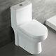 Deervalley Small Modern One Piece Toilet Elongated Dual Flush With Soft Close Seat