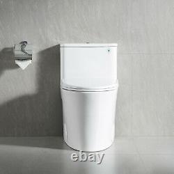 DeerValley White Ceramic Modern One Piece Elongated Toilet 1.28GPF Seat Included
