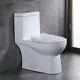 Deervalley White Comfort Height Dual Flush Elongated One Piece Toilet With Seat