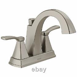 Delta 25768LF-SS Flynn Lavatory Faucet, 2-Handle, Brushed Nickel Quantity 1