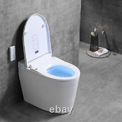 Elongated One Pieces Smart Toilet With Advance Bidet And Soft Closing Seat