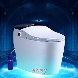 Elongated Toilet Seat Bidet Smart Toilet Heated Seat Dryer Automatic Cleaning