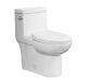 Fiore 33292 One Piece Elongated Toilet With Soft Close Seat, Ada Comfort Height
