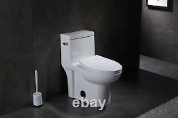 Fiore 33292 One Piece Elongated Toilet with Soft Close Seat, ADA Comfort Height