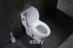 Fiore 33292 One Piece Elongated Toilet with Soft Close Seat, ADA Comfort Height