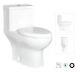 Fiore 43650d Elongated Dual Flush Skirted Two-piece Toilet With Soft Close Seat