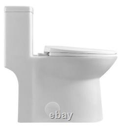 Fiore 447DF One Piece Toilet with Slow Close Seat, Elongated, Dual Flush, Modern