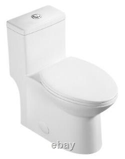 Fiore 447DF One Piece Toilet with Slow Close Seat, Elongated, Dual Flush, Modern
