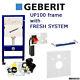 Geberit Duofix Wall Hung Wc Toilet Frame Up100 Delta With Fresh System And Mat