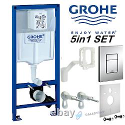 GROHE RAPID 5in1 CONCEALED WALL HUNG TOILET CISTERN WC FRAME SKATE COSMOPOLITAN