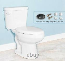 Gele 4622 ADA Elongated Two Piece Toilet with Slow Close Seat Cover, Chair Height
