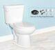 Gele 4624 Standard Height Round Front Two Piece Toilet With Slow Close Seat Cover