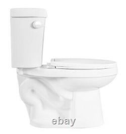 Gele 4624 Standard Height Round Front Two Piece Toilet with Slow Close Seat Cover