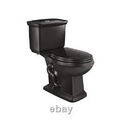 Glacier Bay Toilet High Efficiency Dual Flush 2-piece 1.0 GPF/1.28 GPF Black